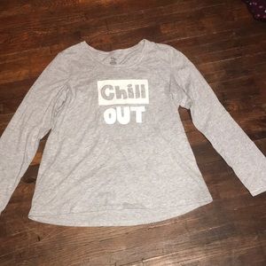 Grey long sleeve t